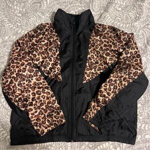 vintage Pacific Cove cheetah wind breaker